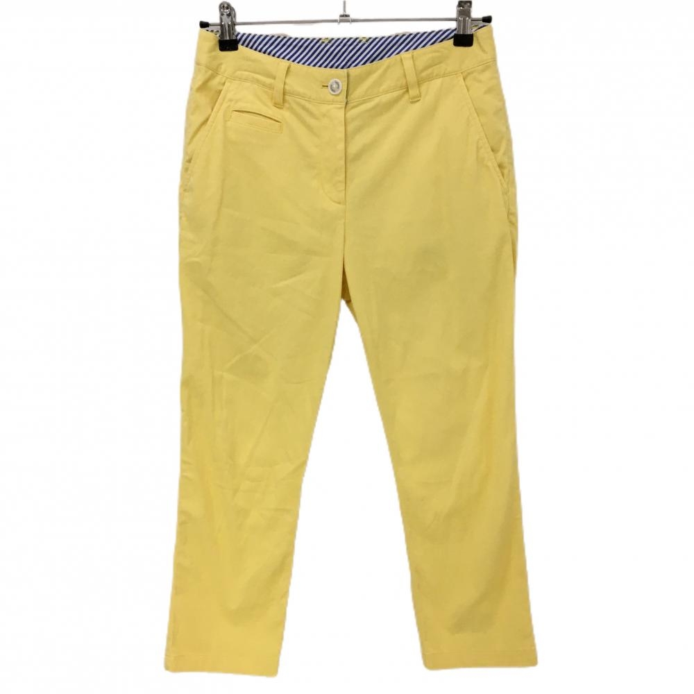 【美品】キャロウェイ パンツ イエロー 無地  レディース M ゴルフウェア Callaway