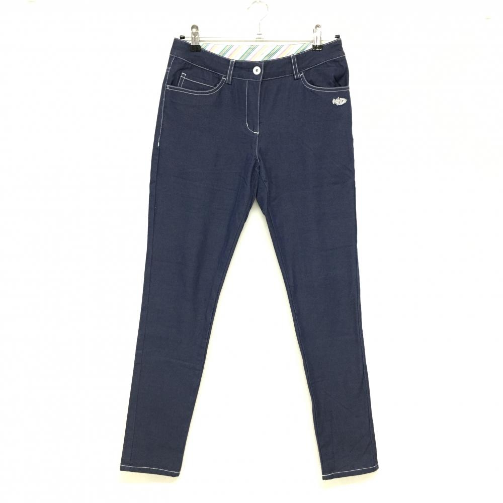 【美品】キャロウェイ パンツ ネイビー ストレッチ レディース L ゴルフウェア Callaway