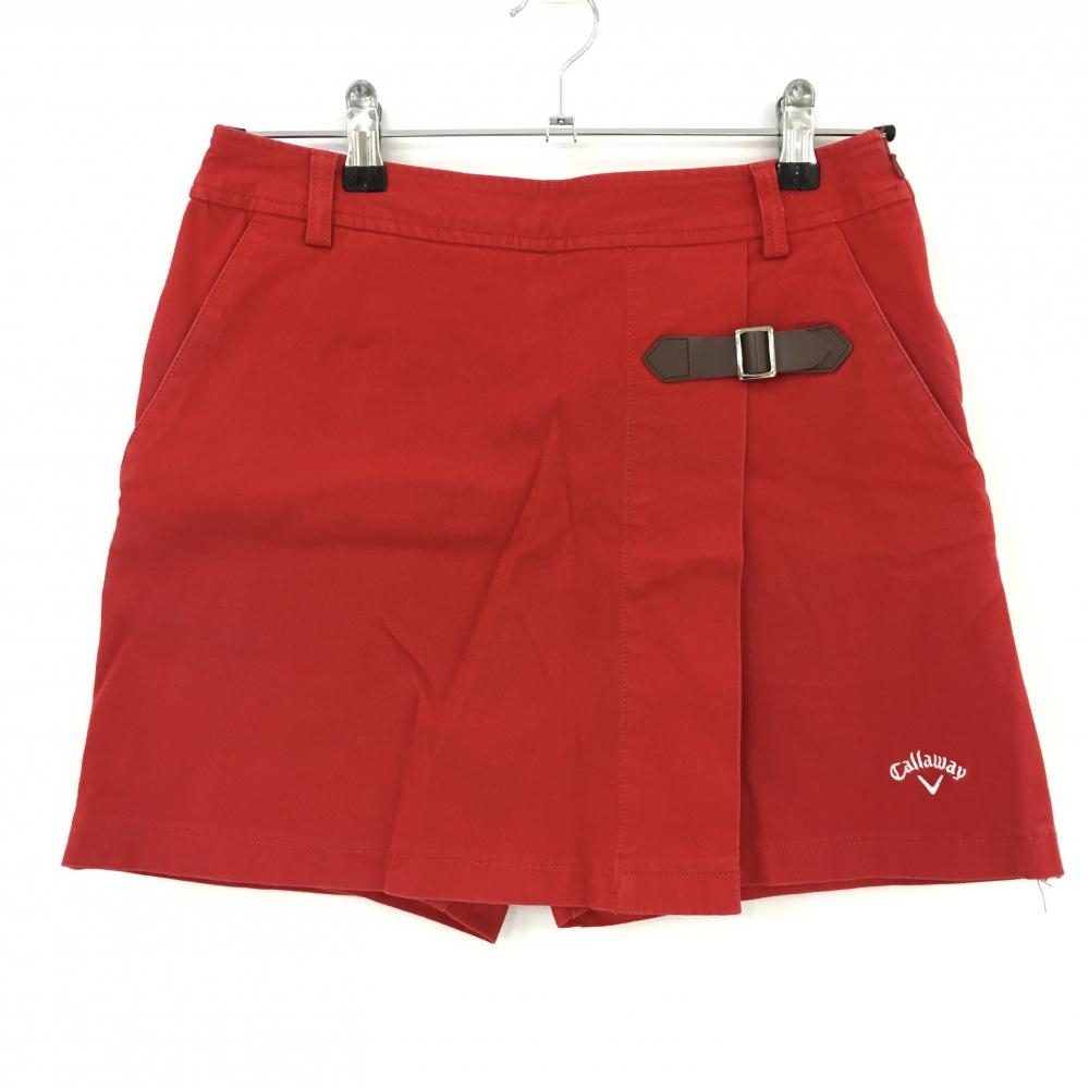 キャロウェイ スカート レッド 内側インナーパンツ エッフェル塔  レディース M ゴルフウェア Callaway