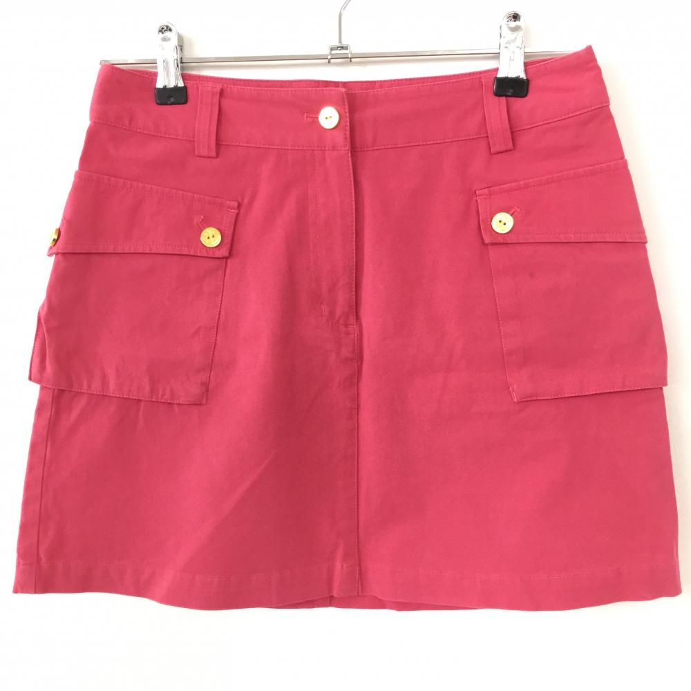 キャロウェイ カーゴスカート ピンク 金ボタン ストレッチ レディース S ゴルフウェア Callaway