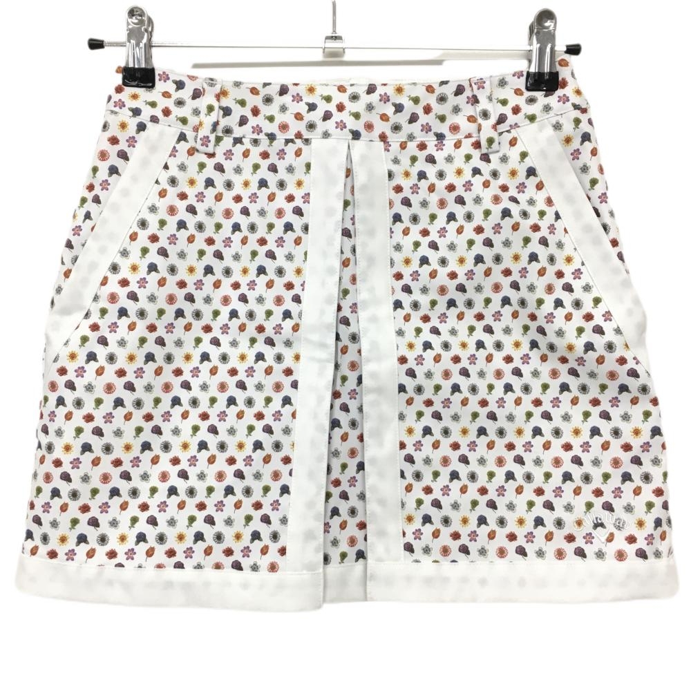 【超美品】キャロウェイ スカート 白×マルチ 花柄 レディース SS ゴルフウェア 2022年モデル Callaway