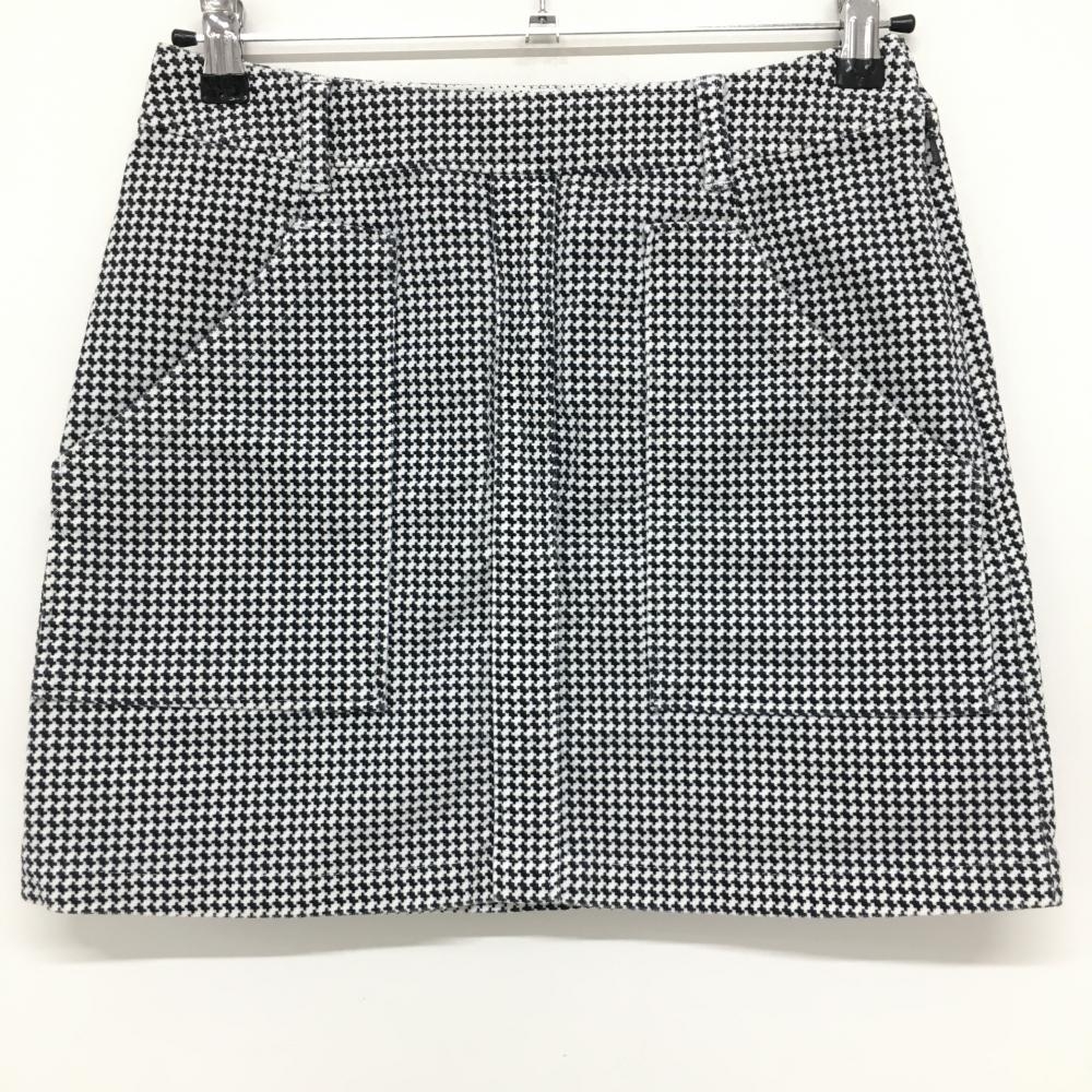 キャロウェイ スカート 白×ネイビー 総柄 コーデュロイ  レディース M ゴルフウェア Callaway