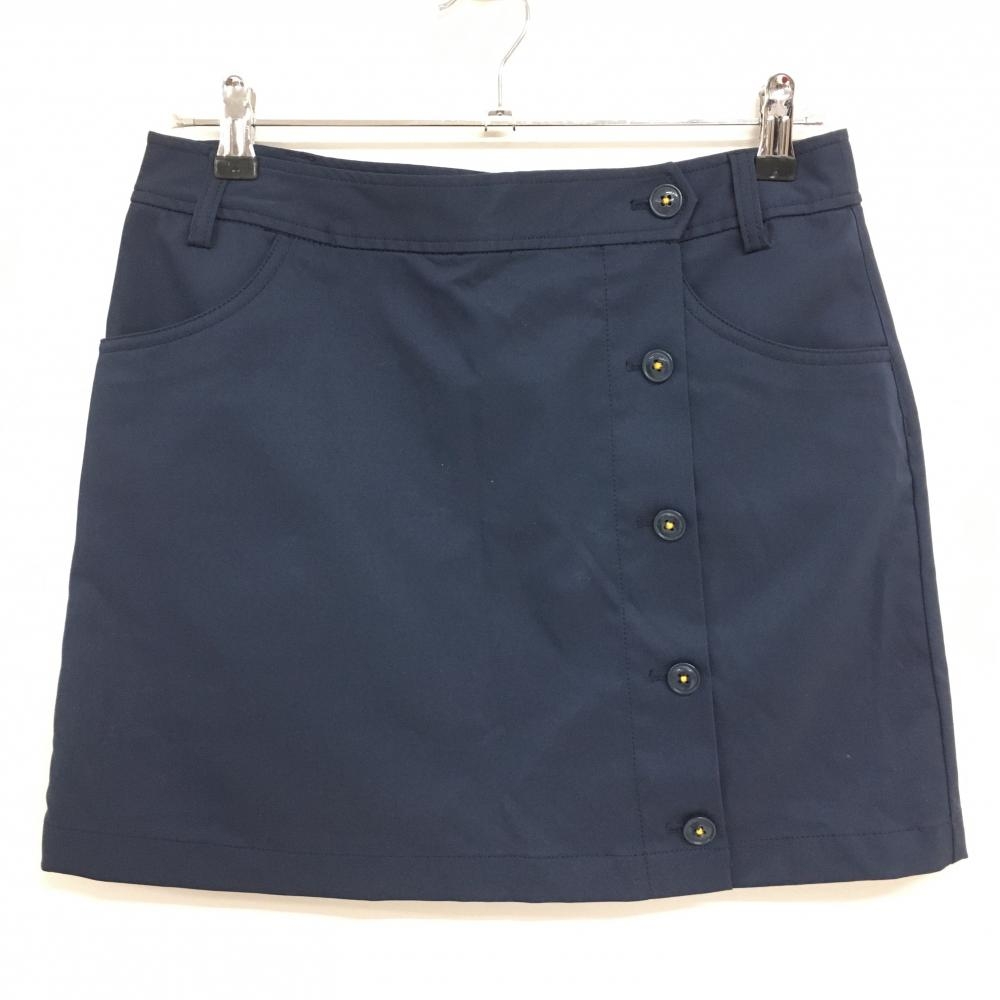 【美品】キャロウェイ スカート ネイビー 無地 インナーパンツ付 レディース L ゴルフウェア Callaway