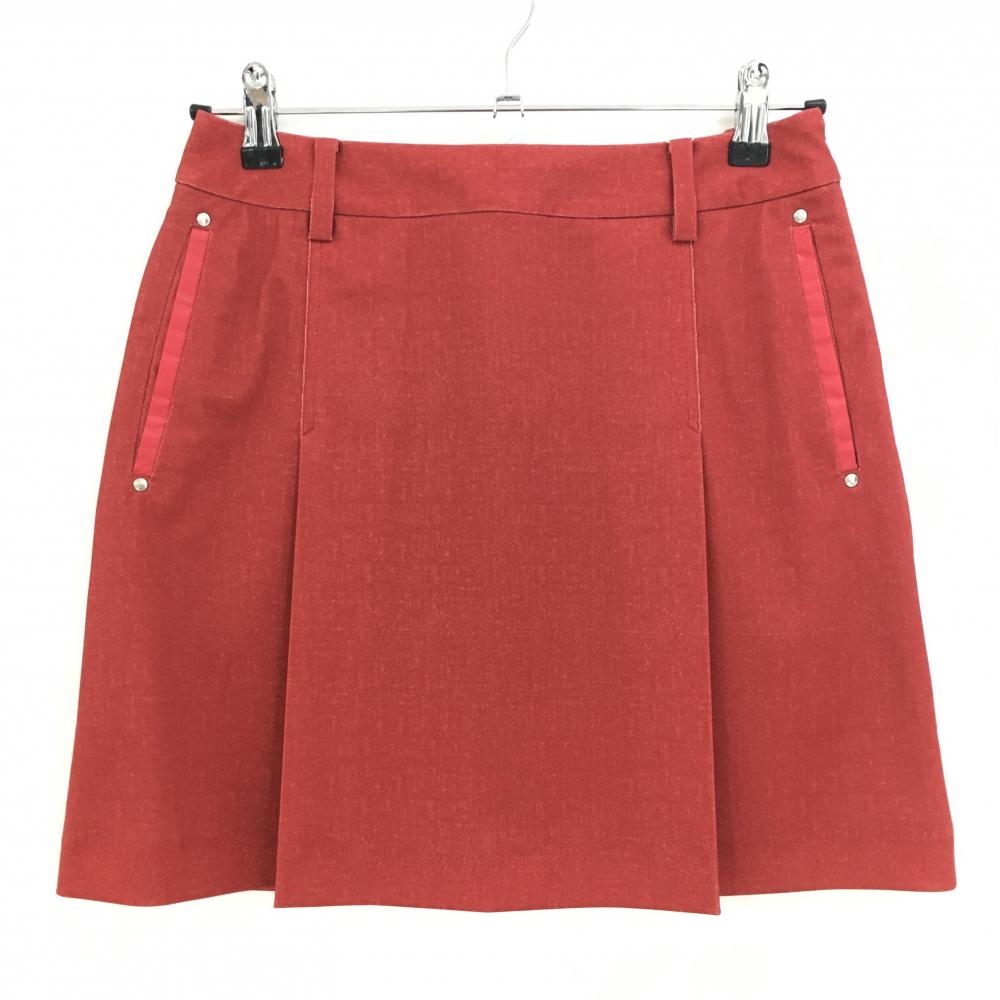 【新品】キャロウェイレッドレーベル スカート レッド ポケット口異素材 裏地付 吸水 速乾 レディース S ゴルフウェア Callaway