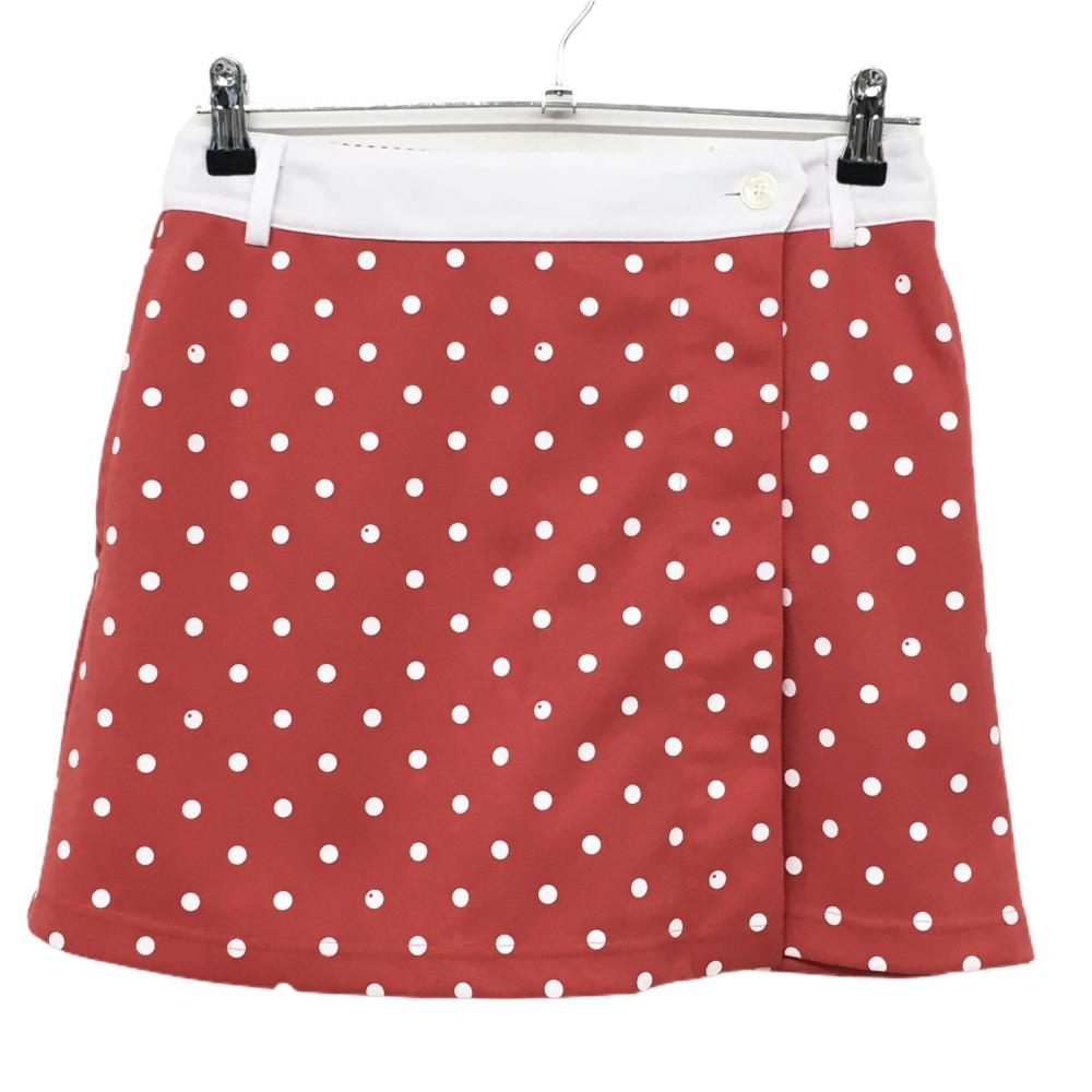 キャロウェイ スカート レッド×白 ドット レディース M ゴルフウェア Callaway