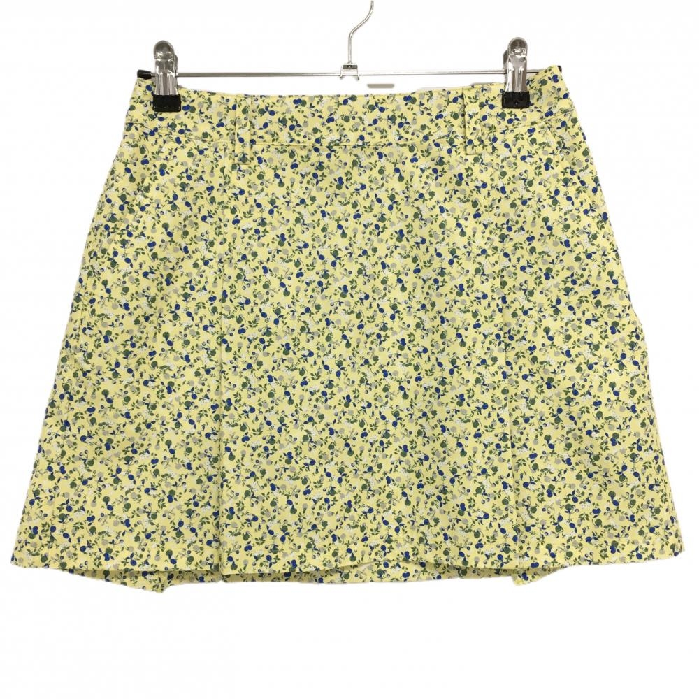 【超美品】キャロウェイ スカート イエロー×ブルー×白 総柄 レディース M ゴルフウェア 2023年モデル Callaway