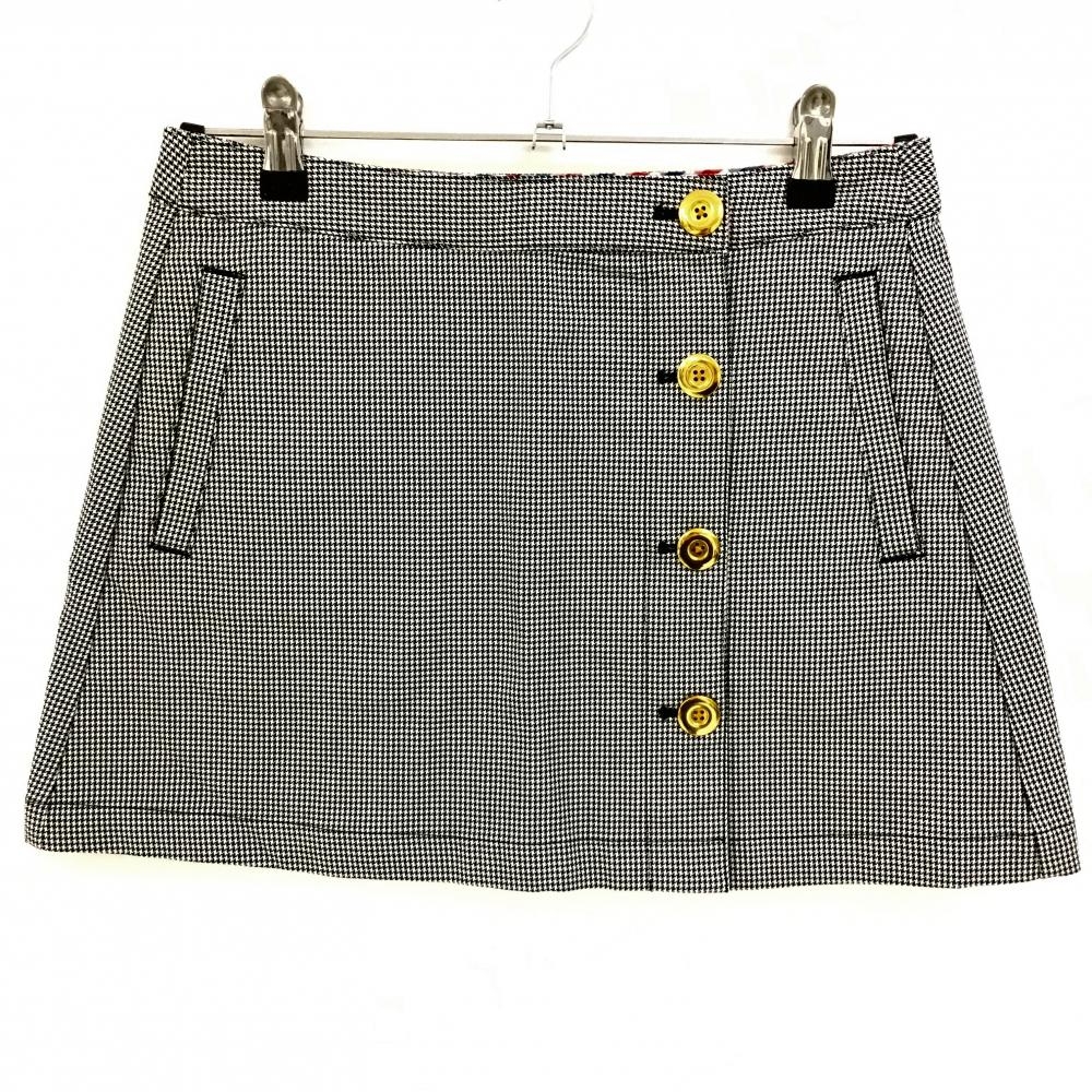 【超美品】キャロウェイ スカート 黒×白 千鳥格子 インナーパンツ付 レディース S ゴルフウェア Callaway