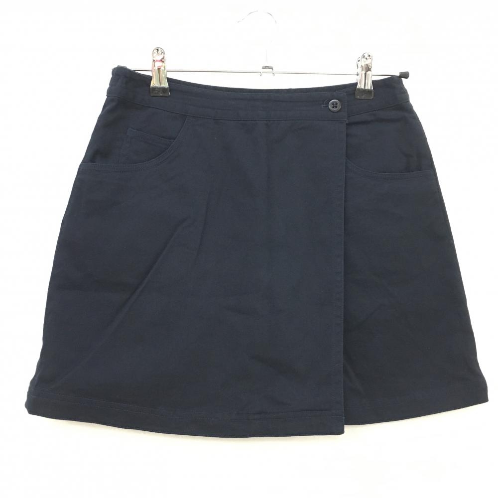 【美品】キャロウェイ スカート ダークネイビー 巻きスカート風 内側インナーパンツ レディース M ゴルフウェア Callaway