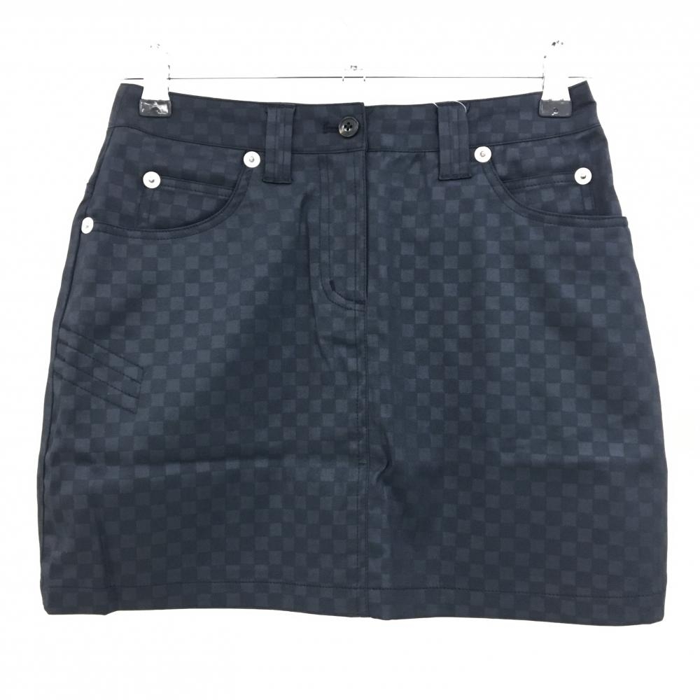 【新品】キャロウェイ スカート 黒 ブロックチェック地模様 インナーパンツ付き  レディース SS ゴルフウェア Callaway