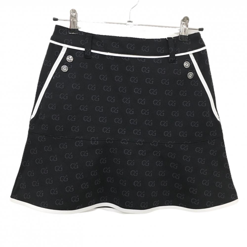 【新品】キャロウェイ レッドレーベル スカート 黒×白 総柄 レディース S ゴルフウェア Callaway