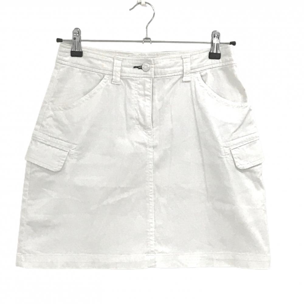 【美品】キャロウェイ スカート 白 複数ポケット ポケット内側メッシュ レディース M ゴルフウェア Callaway