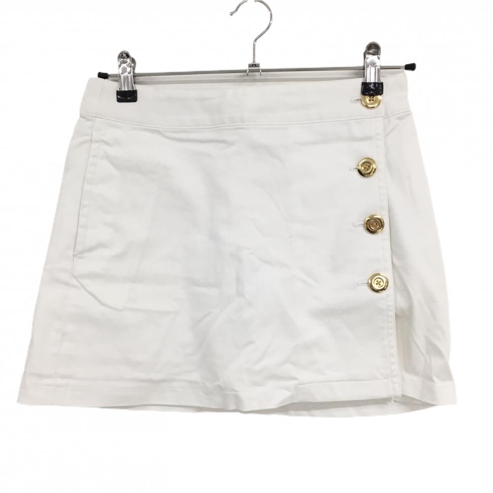【美品】キャロウェイ スカート 白 ラップスカート風 内側インナーパンツ レディース S ゴルフウェア Callaway