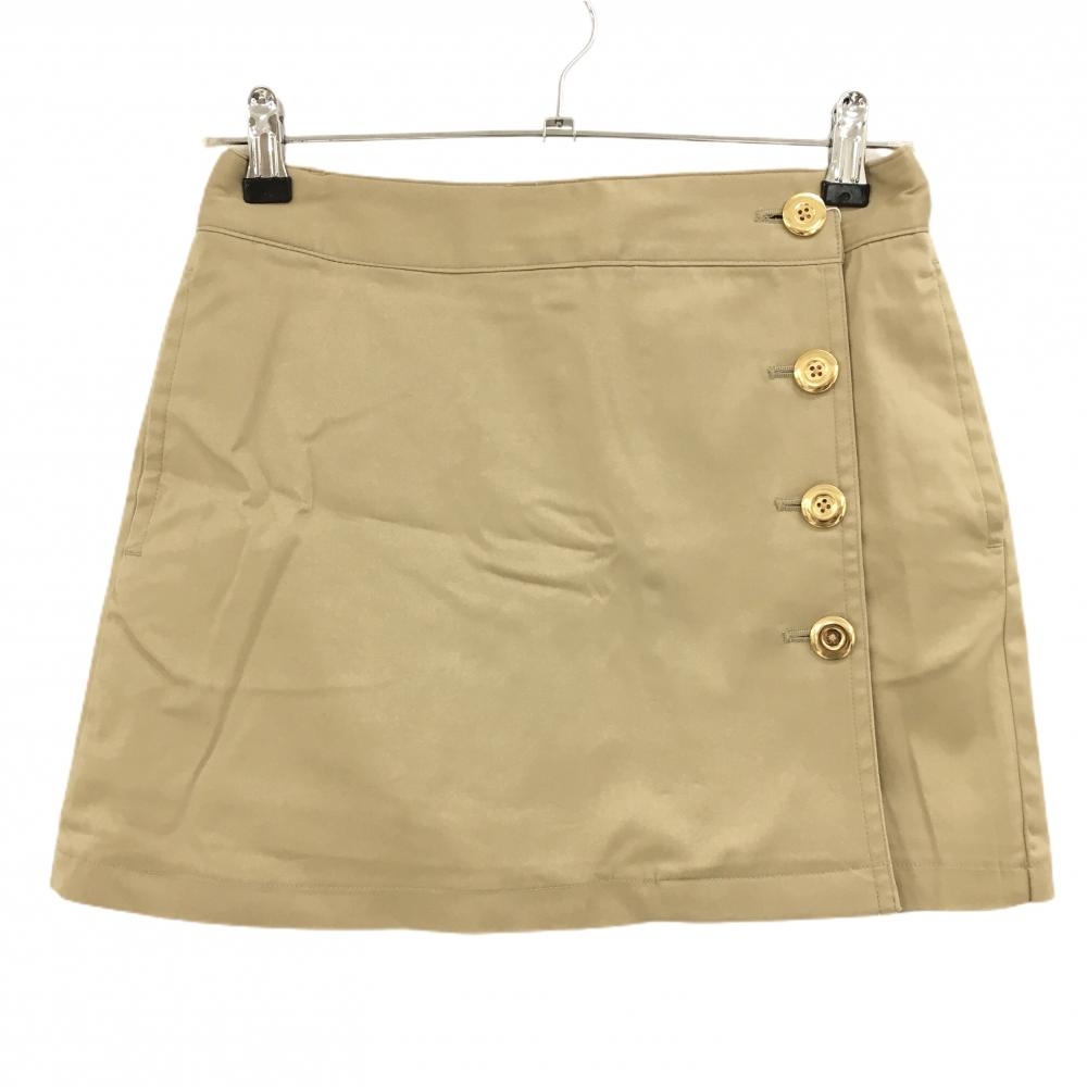 【新品】キャロウェイ スカート ライトブラウン 金ボタン 内側パンツ  レディース S ゴルフウェア Callaway
