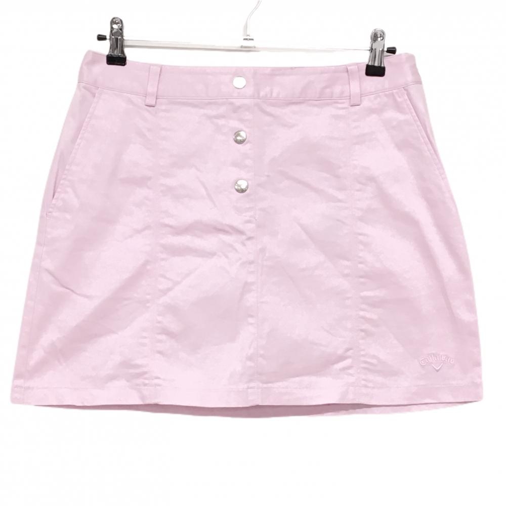 【美品】キャロウェイ スカート ピンク ストレッチ  レディース LL ゴルフウェア 2024年モデル Callaway