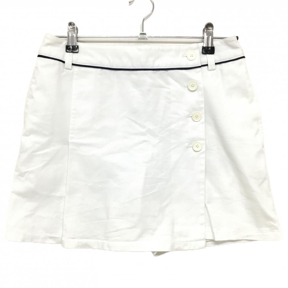 キャロウェイ スカート 白 巻きスカート風 内側インナーパンツ  レディース S ゴルフウェア Callaway