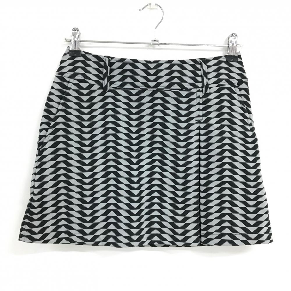 【美品】キャロウェイ スカート グレー×黒 総柄 裏微起毛  レディース S ゴルフウェア Callaway