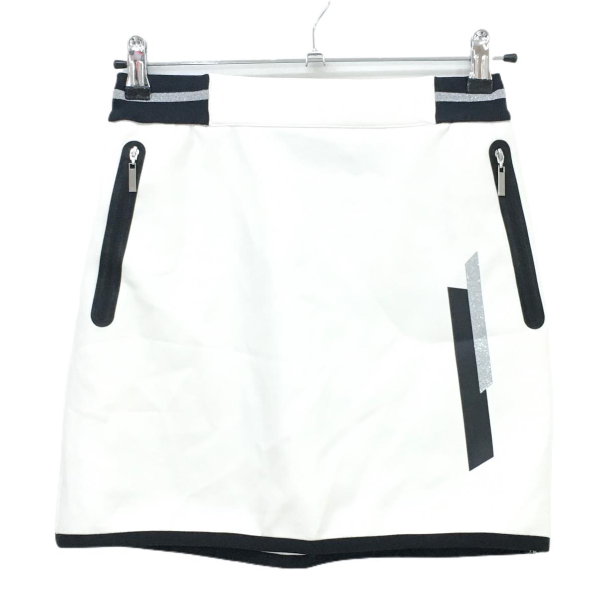 キャロウェイ レッドレーベル スカート 白×黒 ラインストーン レディース SS ゴルフウェア Callaway