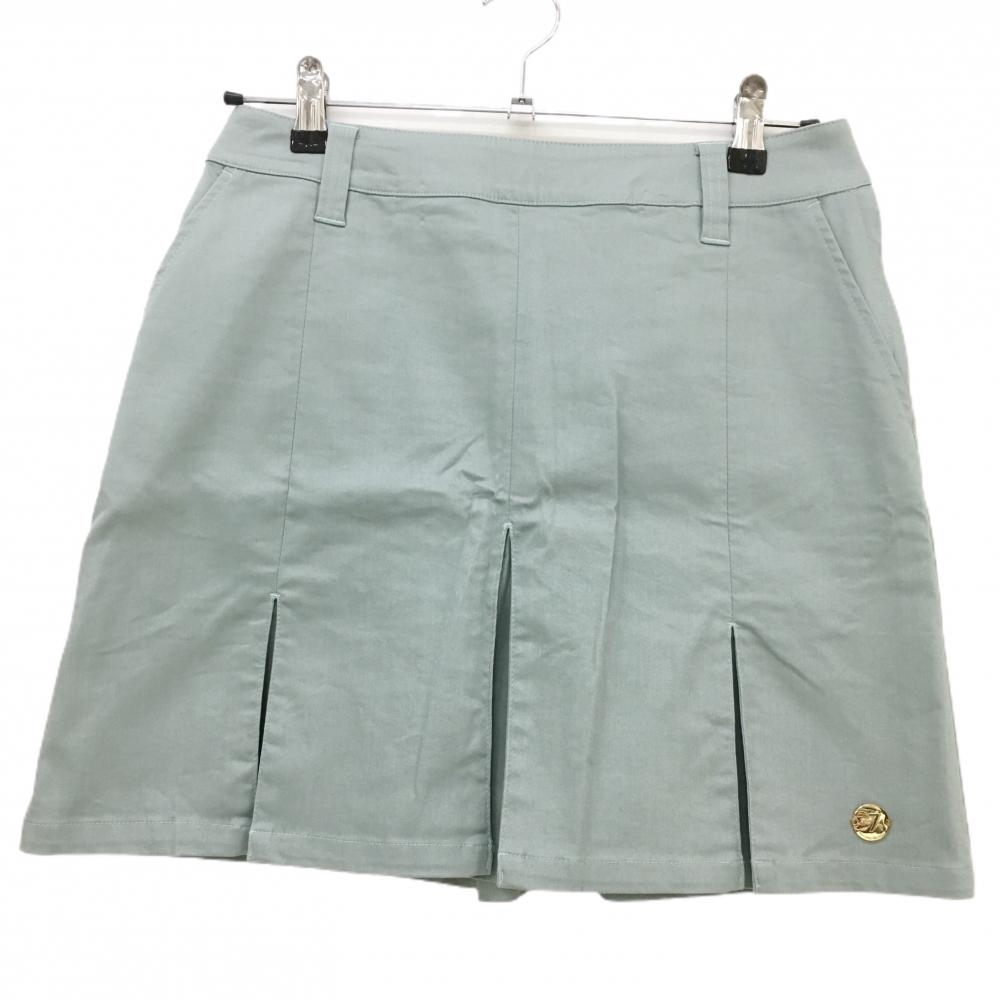【超美品】サマンサタバサ No.7 スカート ライトグリーン ボックスプリーツ ストレッチ  レディース 38(M) ゴルフウェア Samantha Thavasa
