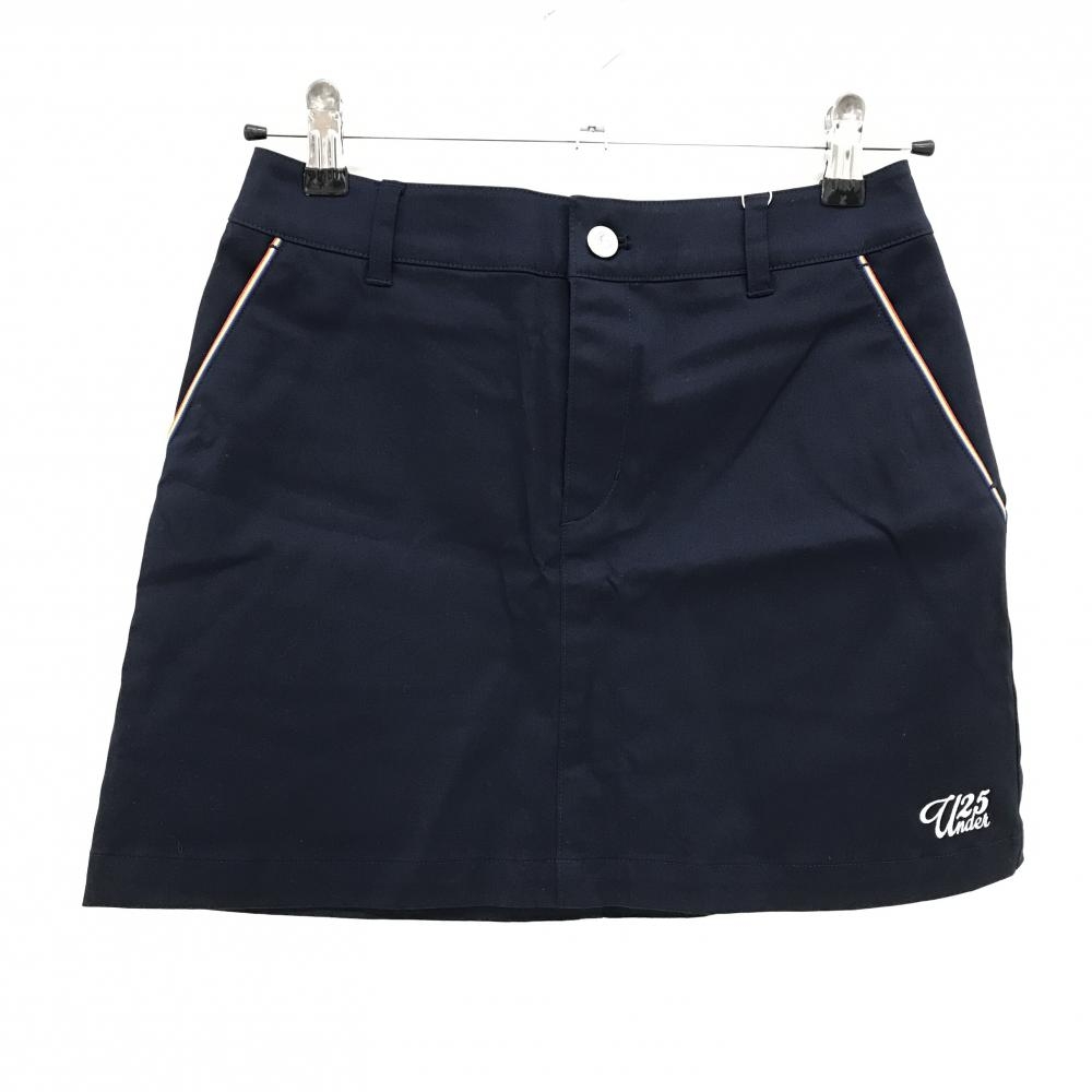 【新品】サマンサタバサUNDER25 スカート ネイビー ポケット口ライン 背面ロゴ白  レディース M ゴルフウェア Samantha Thavasa