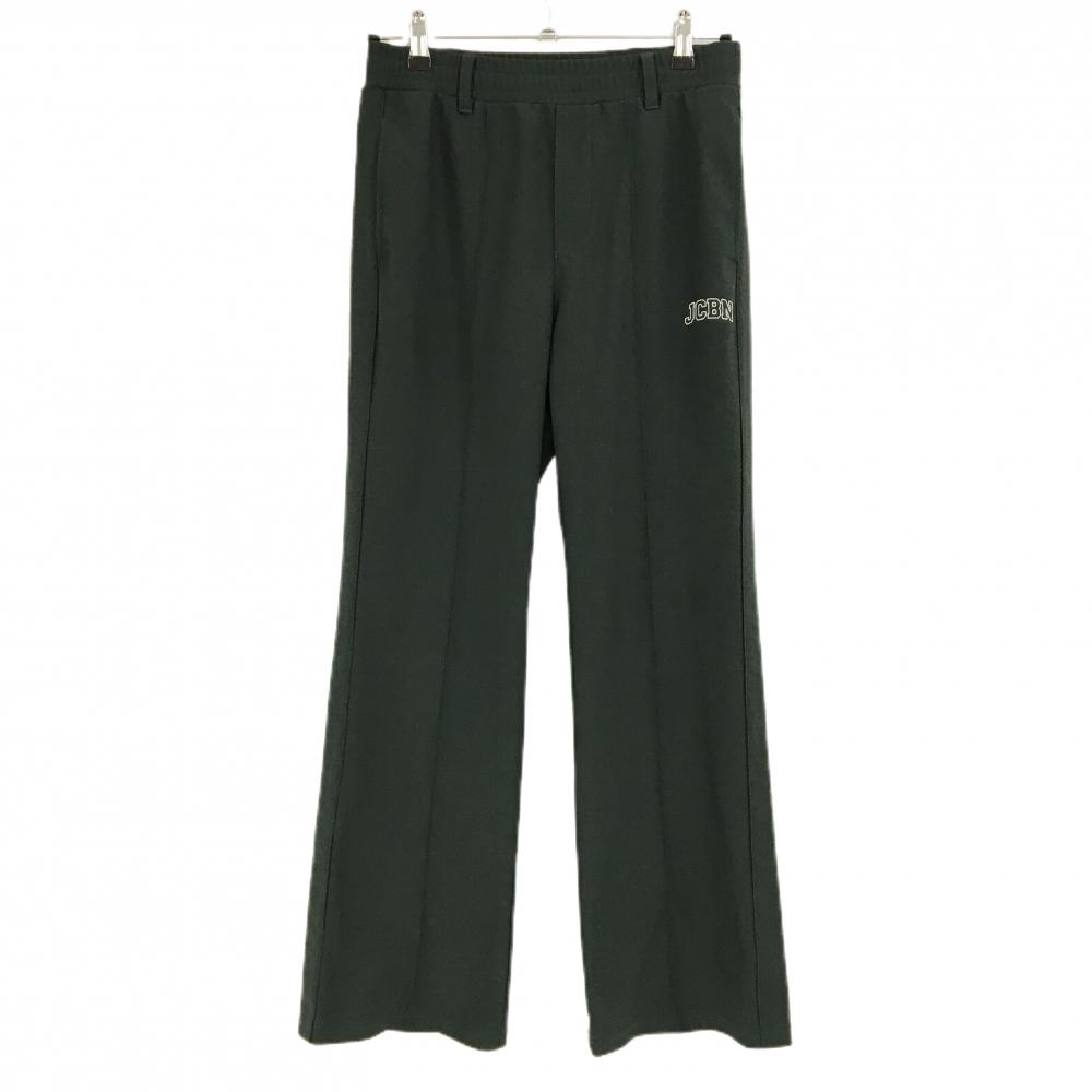 ジャックバニー パンツ グリーン ロゴ白 ベルト部ゴム  レディース 1(M) ゴルフウェア 2025年モデル Jack Bunny