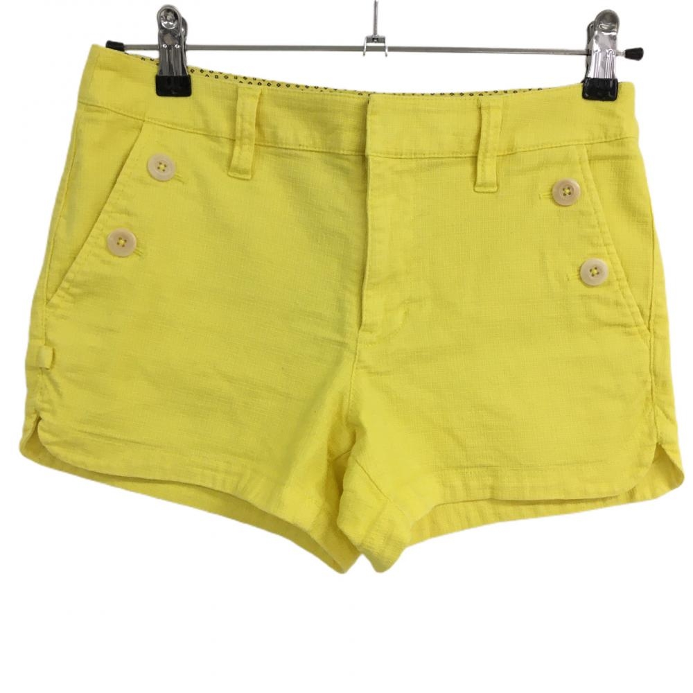 ジャックバニー ショートパンツ イエロー 織生地  レディース 0(S) ゴルフウェア Jack Bunny