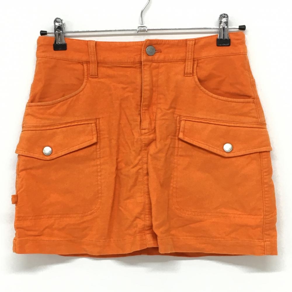 ジャックバニー カーゴスカート オレンジ 無地 内側インナーパンツ  レディース 0(S) ゴルフウェア Jack Bunny