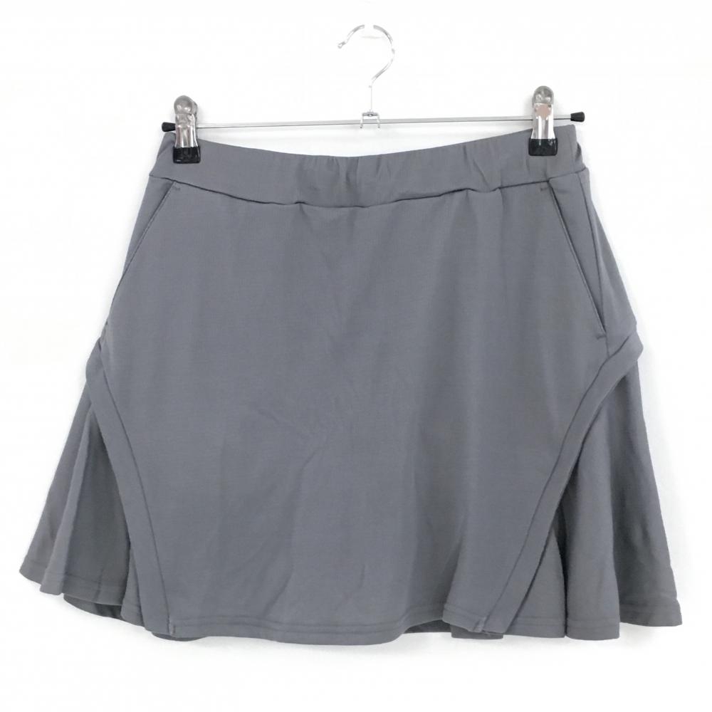 【超美品】ジャックバニー スカート グレー ウエストゴム 内側インナーパンツ レディース 2(L) ゴルフウェア 2022年モデル Jack Bunny