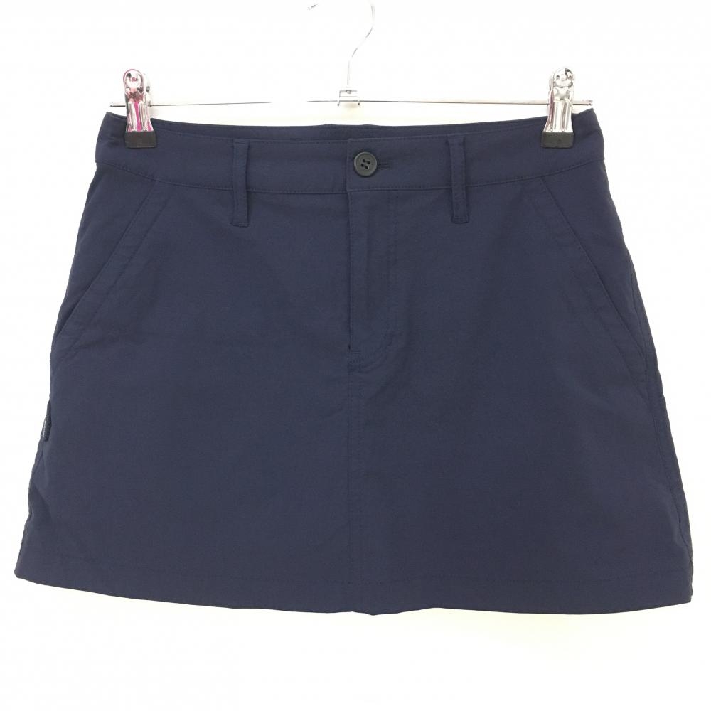 【超美品】ジャックバニー スカート ネイビー シンプル 内側インナーパンツ レディース 1(M) ゴルフウェア Jack Bunny
