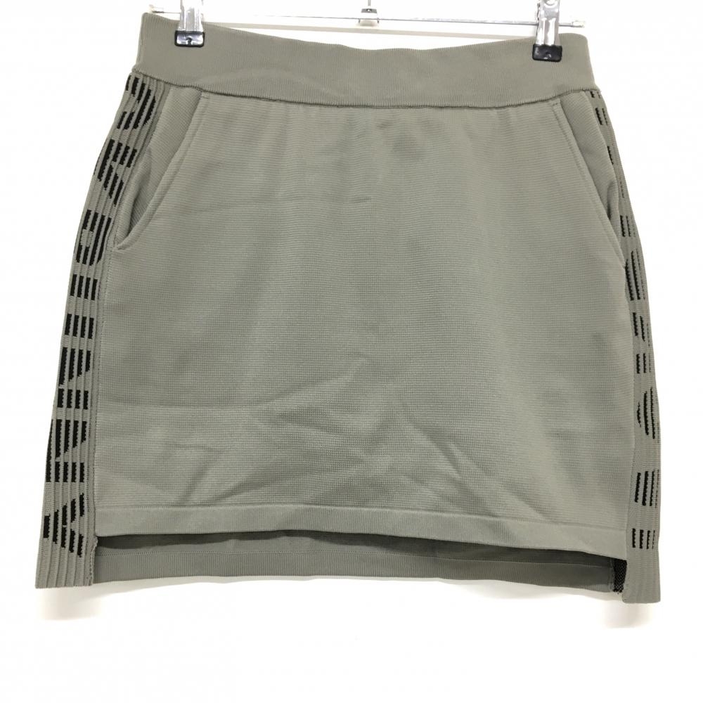 【超美品】ジャックバニー ニットスカート ダークベージュ 内側インナーパンツ  レディース 1(M) ゴルフウェア 2024年モデル Jack Bunny
