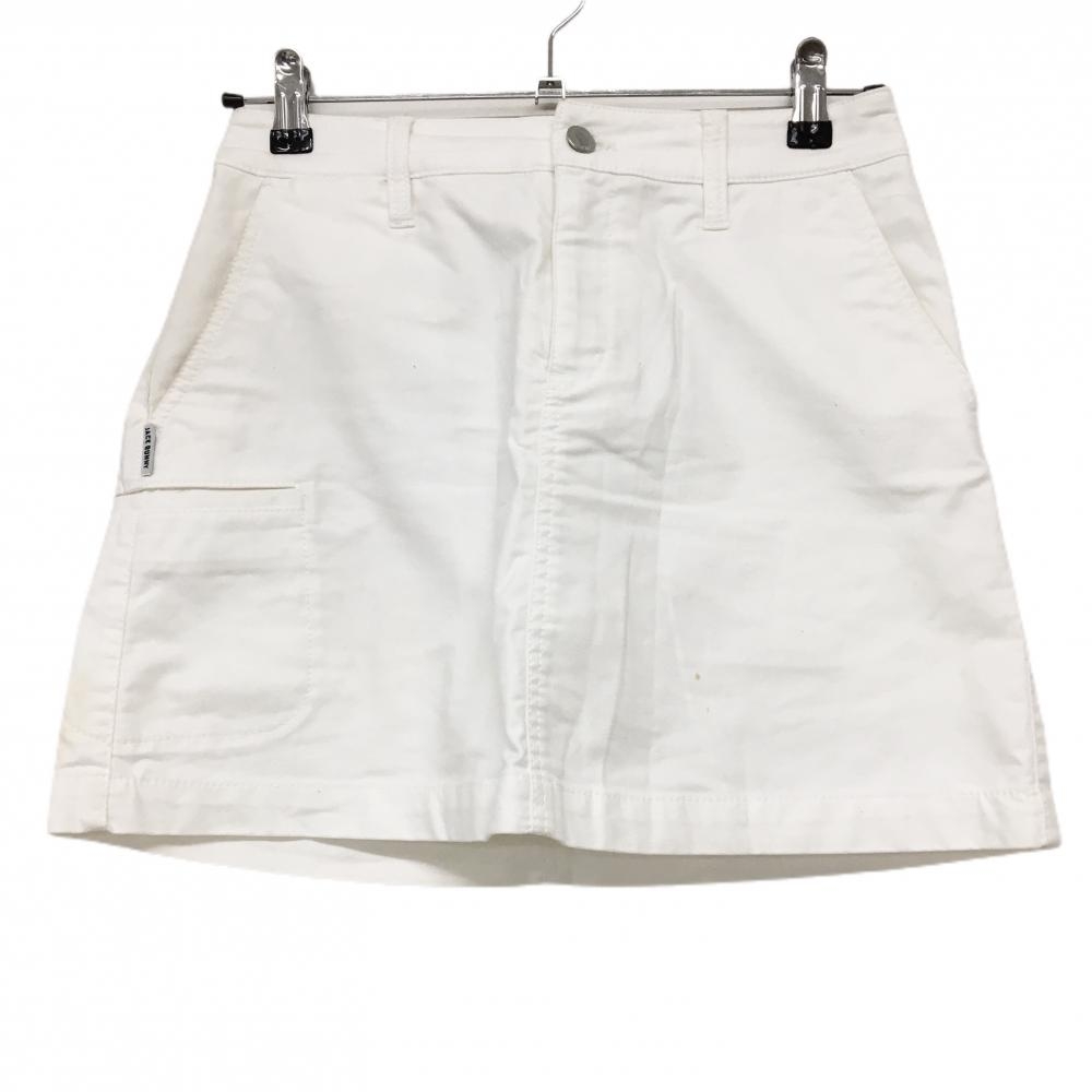 ジャックバニー スカート 白 無地 内側インナーパンツ  レディース 1(M) ゴルフウェア Jack Bunny