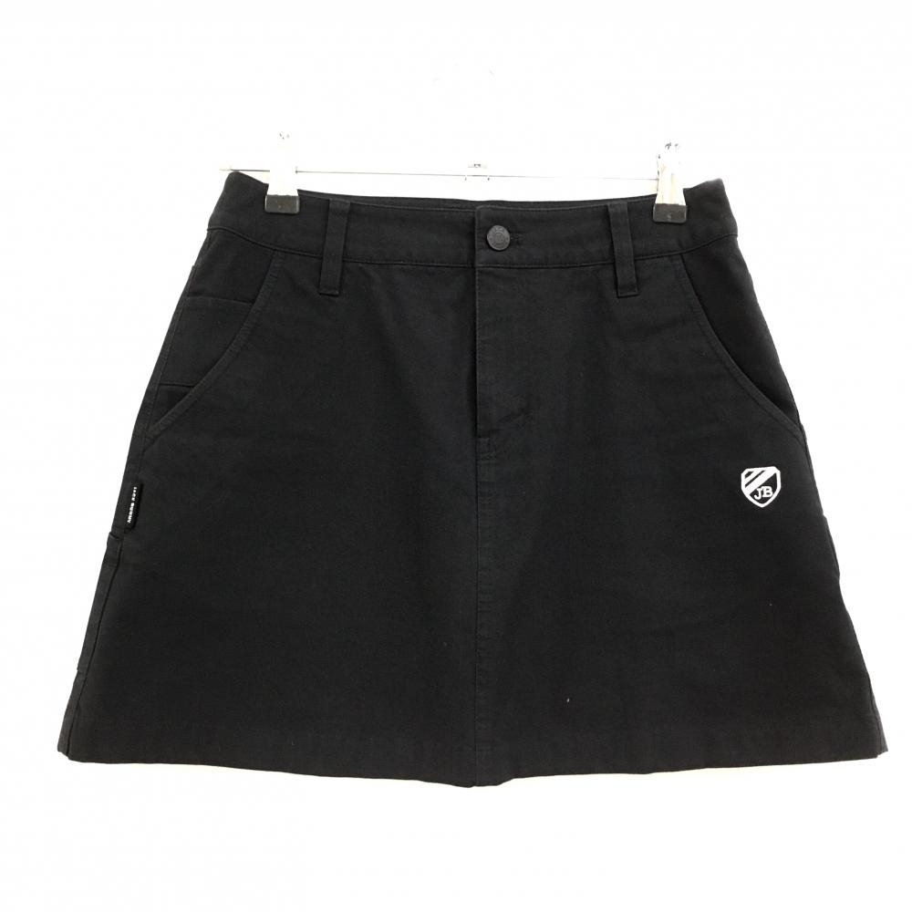 ジャックバニー スカート 黒 ロゴ白 内側インナーパンツ  レディース 0(S) ゴルフウェア Jack Bunny