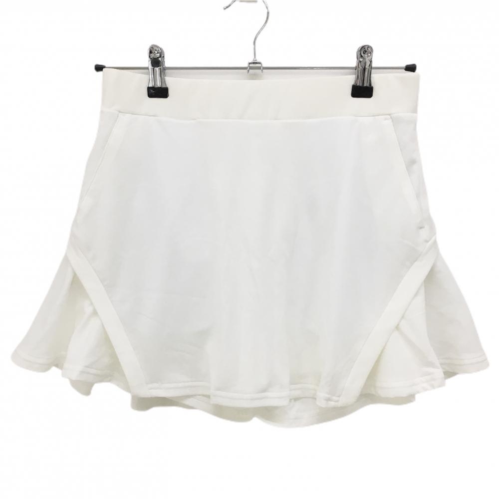 【新品】ジャックバニー スカート 白 軽量 速乾 ウエストゴム  レディース 1(M) ゴルフウェア Jack Bunny