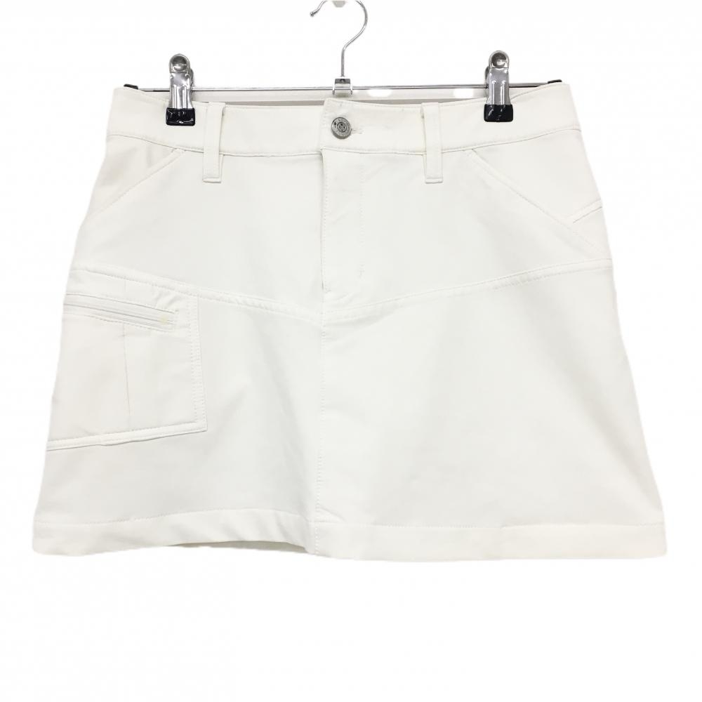 ジャックバニー スカート 白 裏微起毛 ストレッチ 内側インナーパンツ レディース 1(M) ゴルフウェア Jack Bunny