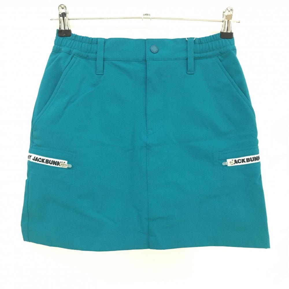 【新品】ジャックバニー スカート ターコイズブルー ストレッチ レディース 0(S) ゴルフウェア 2024年モデル Jack Bunny