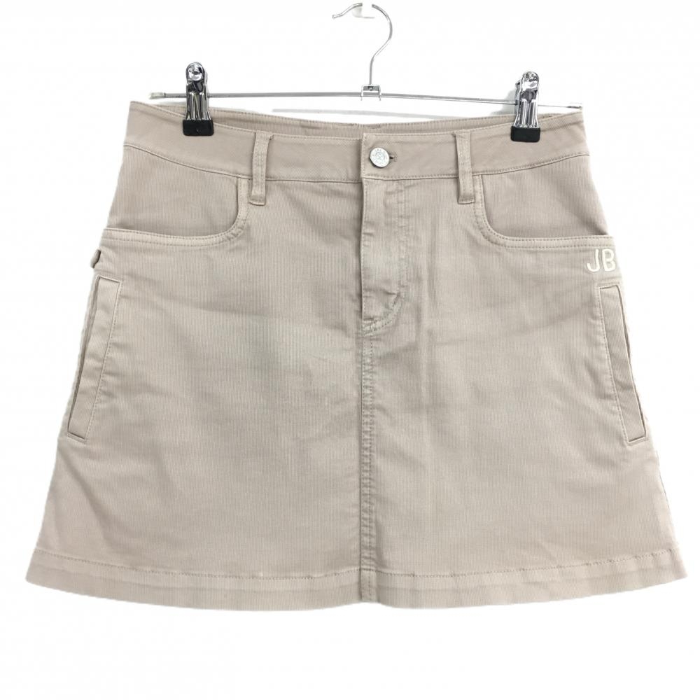 【美品】ジャックバニー スカート ベージュ ストレッチ 内側インナーパンツ レディース 1(M) ゴルフウェア Jack Bunny