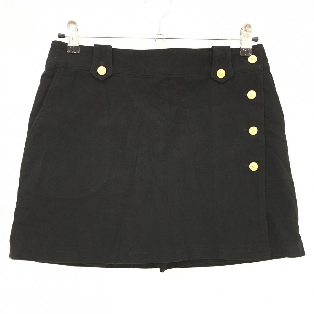 【美品】ジュンアンドロペ スカート 黒 コーデュロイ 内側インナーパンツ  レディース L ゴルフウェア JUN＆ROPE