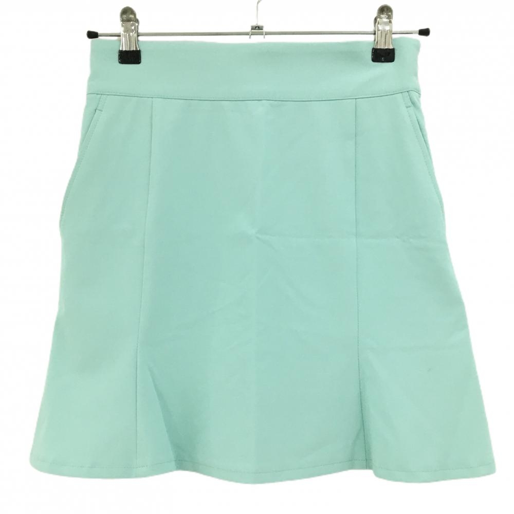 ジュンアンドロペ スカート ライトブルー ロゴワッペン インナーパンツ付  レディース M ゴルフウェア JUN＆ROPE 画像