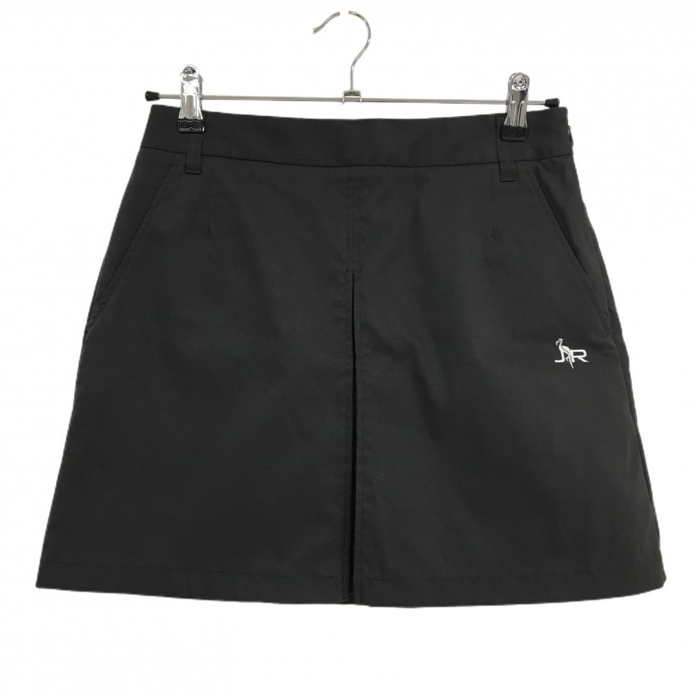【超美品】ジュンアンドロペ スカート　ダークブラウン ストレッチ 前面ボックスプリーツ  レディース M ゴルフウェア JUN＆ROPE