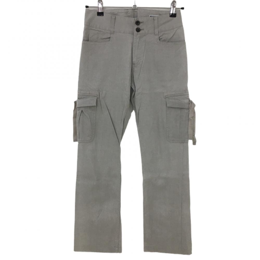 【美品】ゾーイ カーゴパンツ グレー 無地 ストレッチ  レディース 36(S) ゴルフウェア ZOY