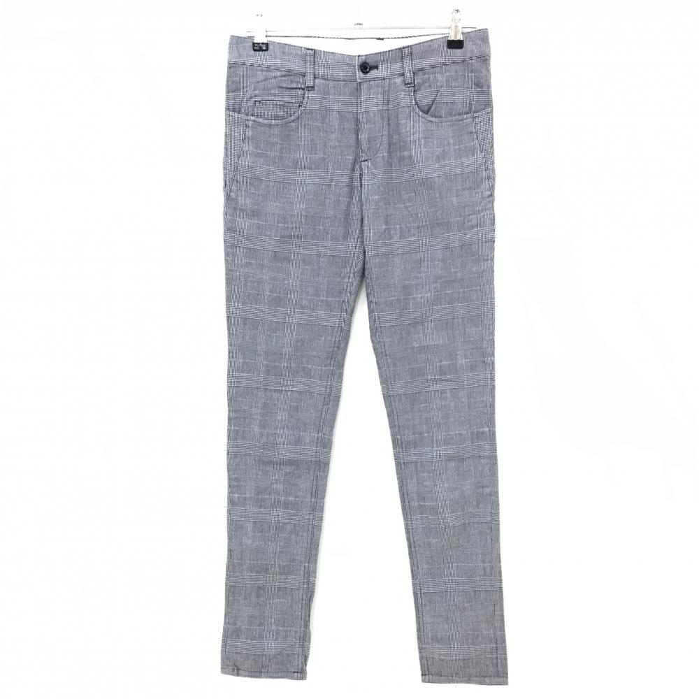【超美品】ゾーイ パンツ グレー×白 グレンチェック レディース 38(M) ゴルフウェア ZOY
