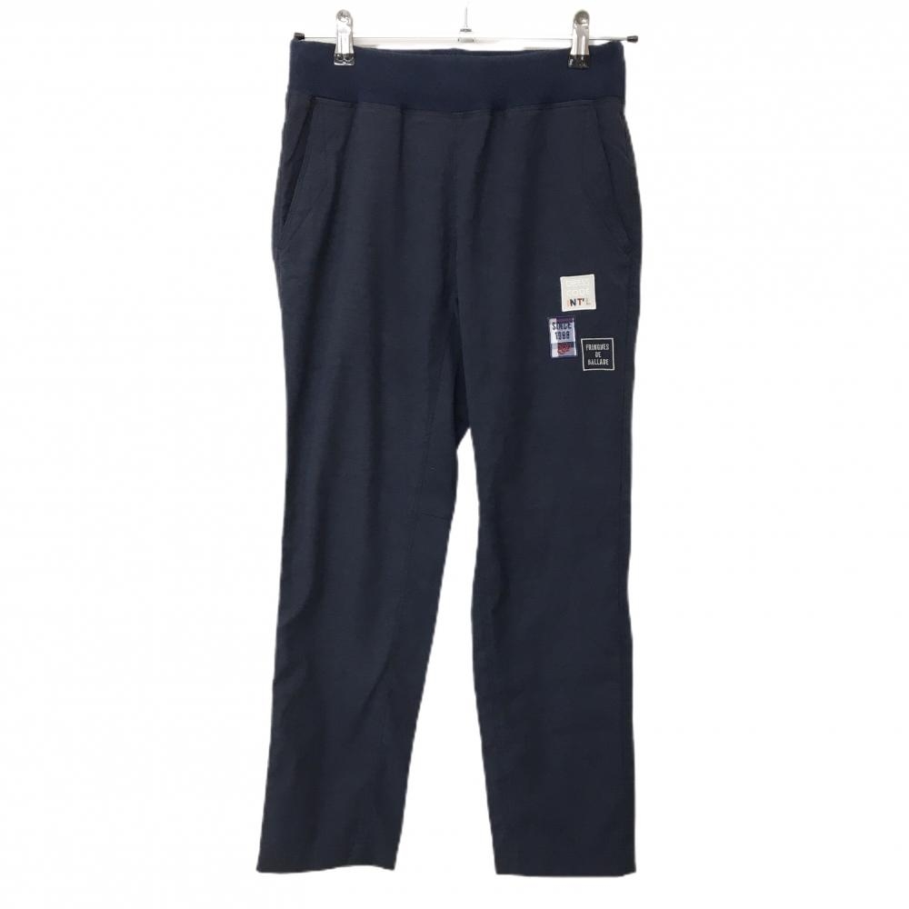 ゾーイ パンツ ネイビー ウエストゴム 麻混 レディース 38(M) ゴルフウェア ZOY