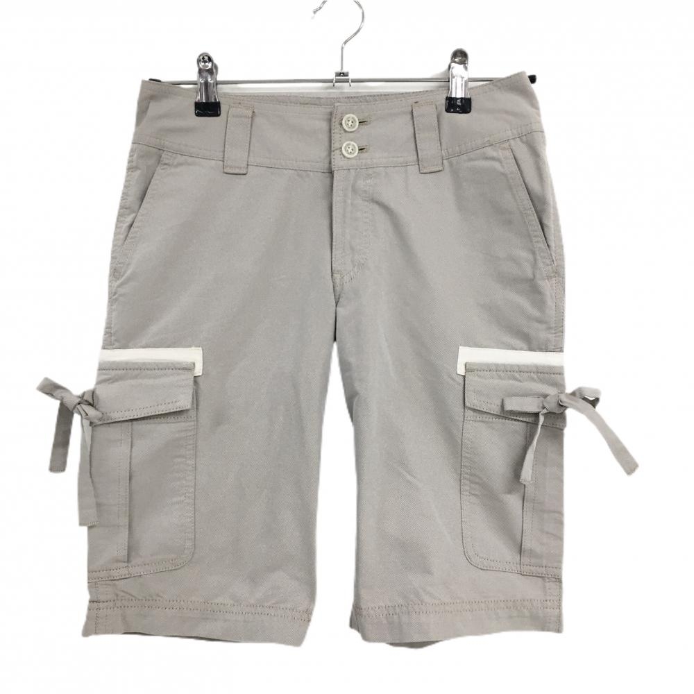 【美品】ゾーイ ショートパンツ ライトブラウン 複数ポケット レディース 36(S) ゴルフウェア ZOY