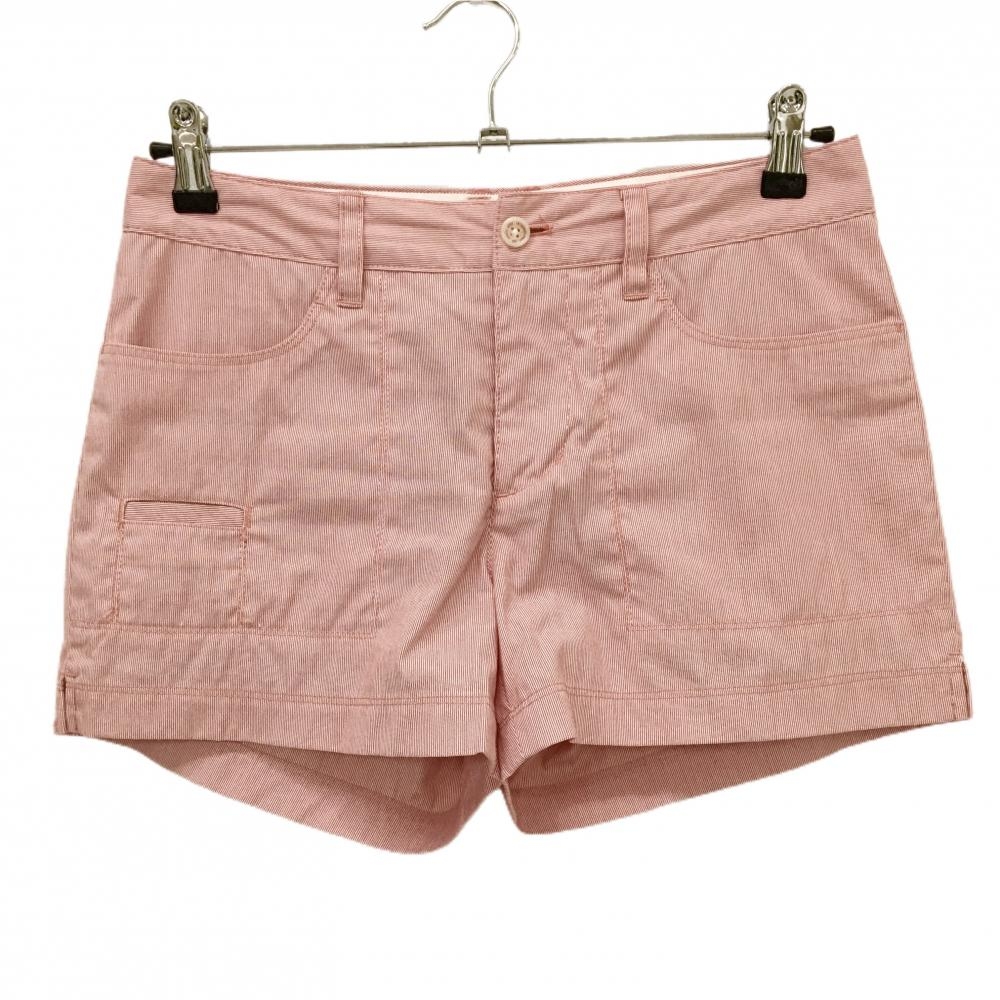 【超美品】ゾーイ ショートパンツ レッド 細目ストライプ  レディース M ゴルフウェア ZOY
