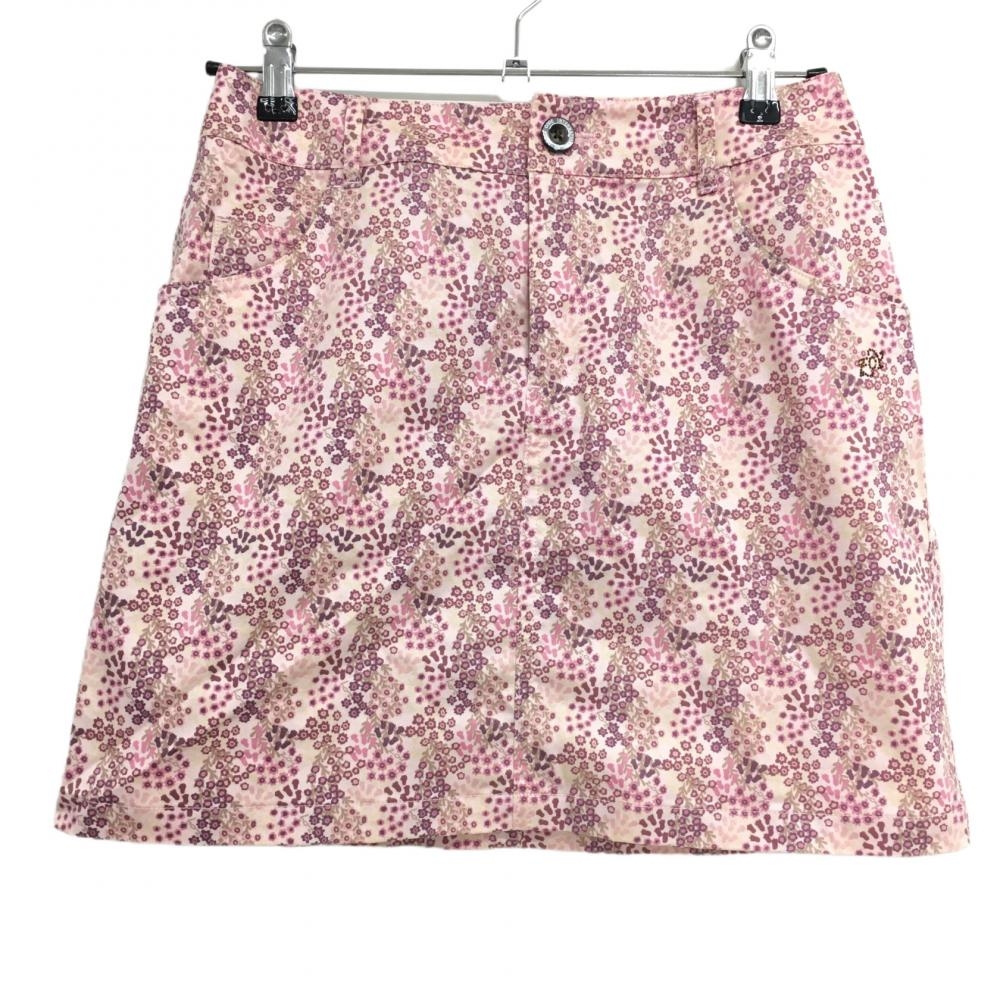 【超美品】ゾーイ スカート ピンク×パープル 花柄 レディース 38(M) ゴルフウェア ZOY