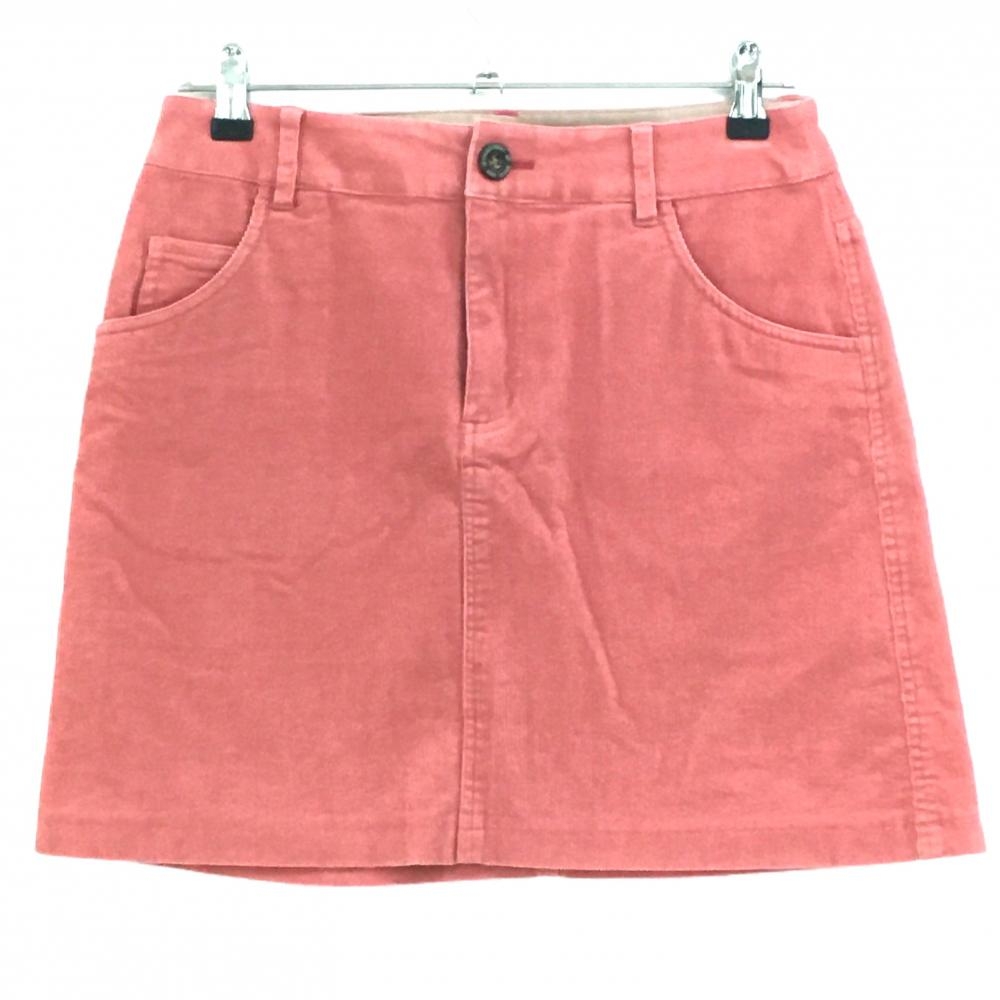 【美品】ゾーイ コーデュロイスカート ピンク バックロゴ レディース 38(M) ゴルフウェア ZOY