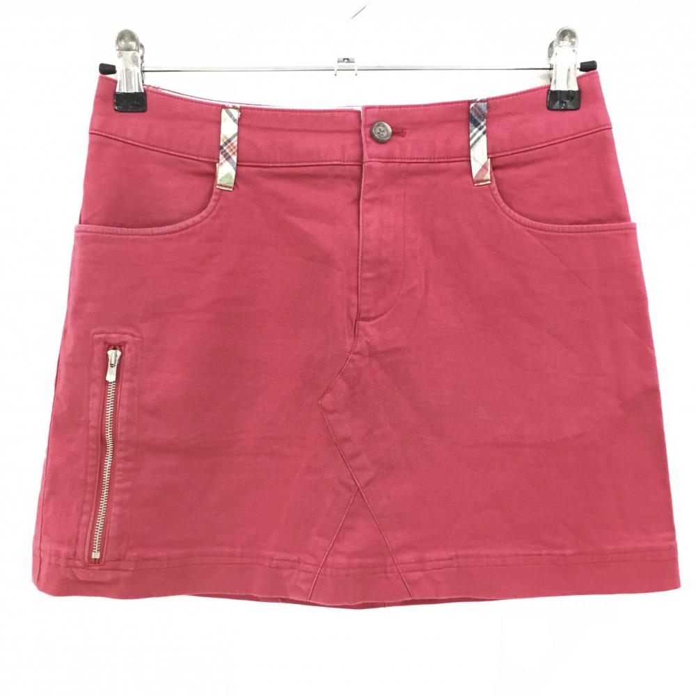 ゾーイ スカート ピンク 後ろロゴ ストレッチ  レディース 36(S) ゴルフウェア ZOY