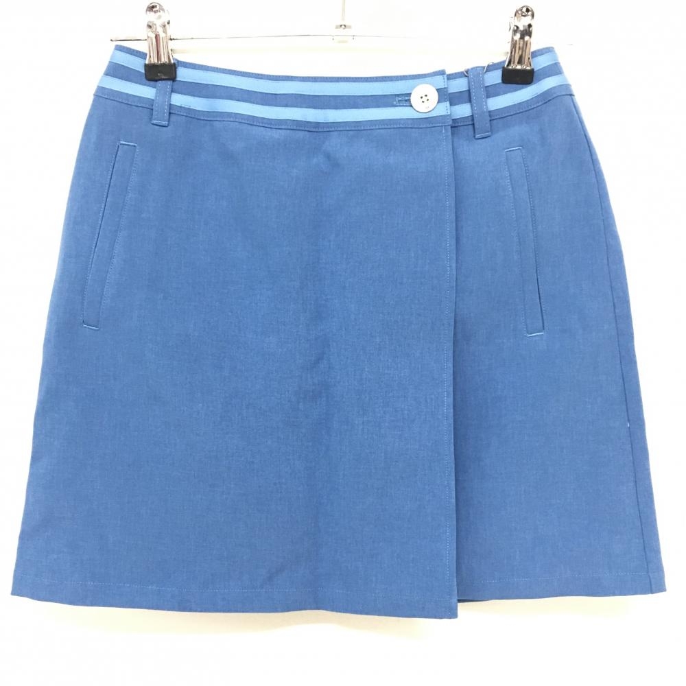 【新品】ゾーイ スカート ブルー ウエストライン インナーパンツ付き レディース 36(S) ゴルフウェア ZOY