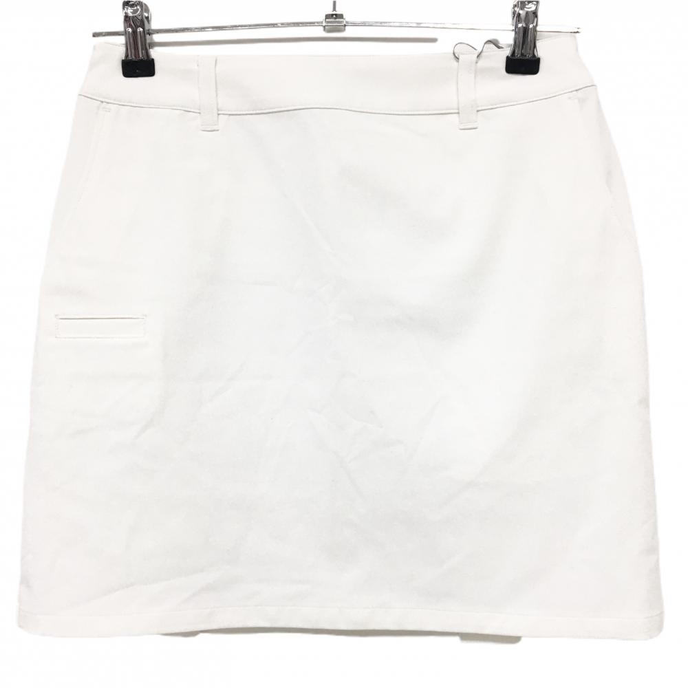 【新品】ゾーイ スカート 白 ロゴ刺しゅう レディース 36(S) ゴルフウェア ZOY