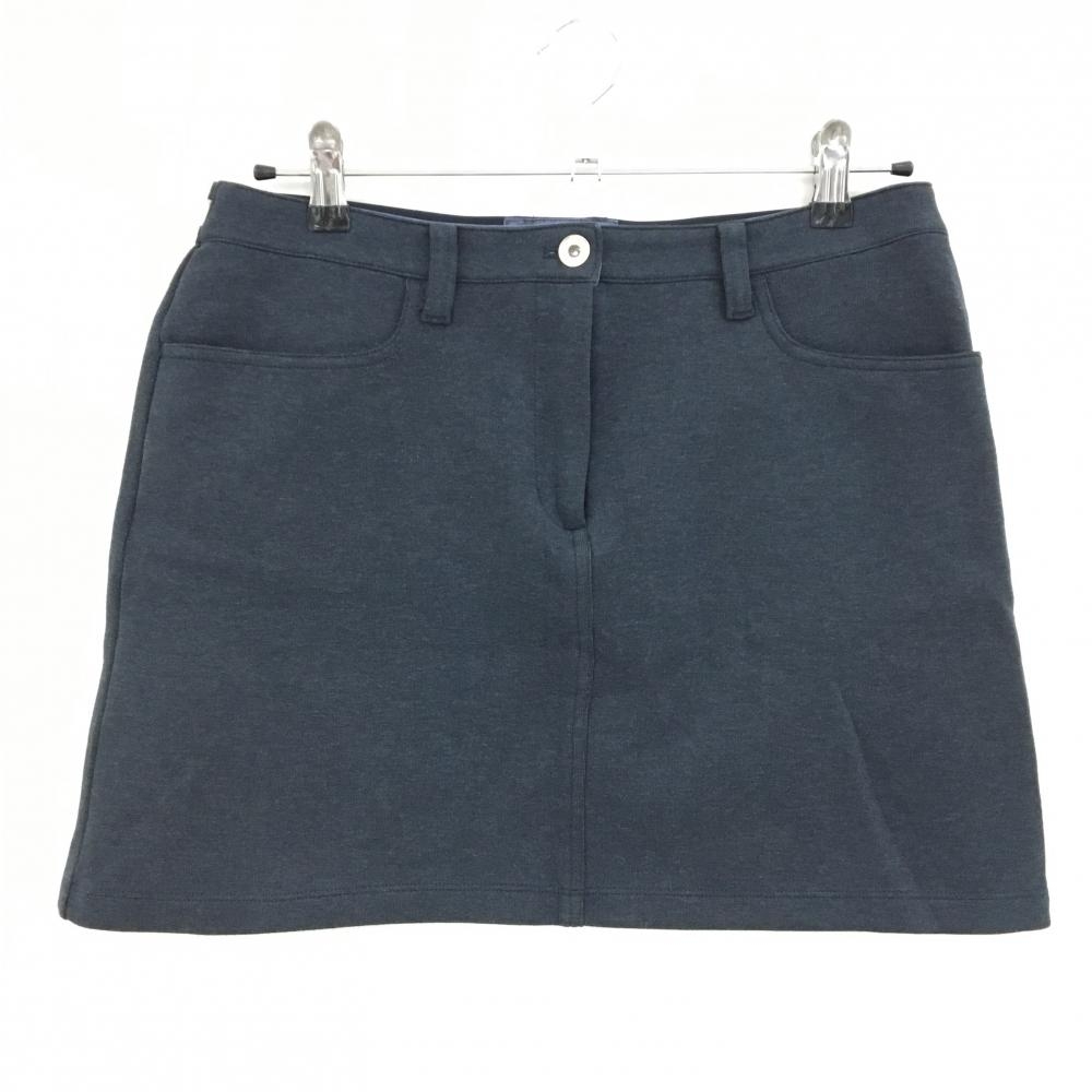 【美品】タイトリスト スカート ネイビー ベルト部一部ゴム レディース LL ゴルフウェア TITLEIST