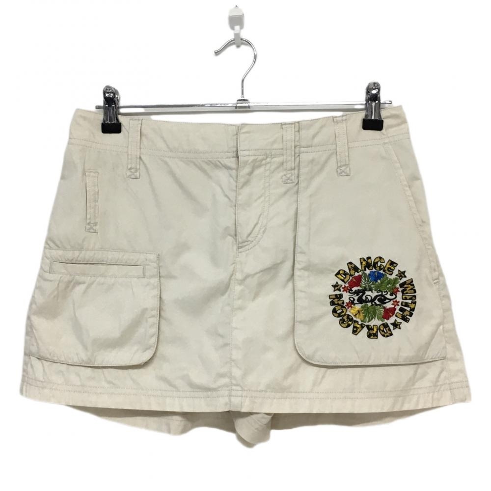 ダンスウィズドラゴン キュロットスカート アイボリー レディース 2(M) ゴルフウェア Dance With Dragon